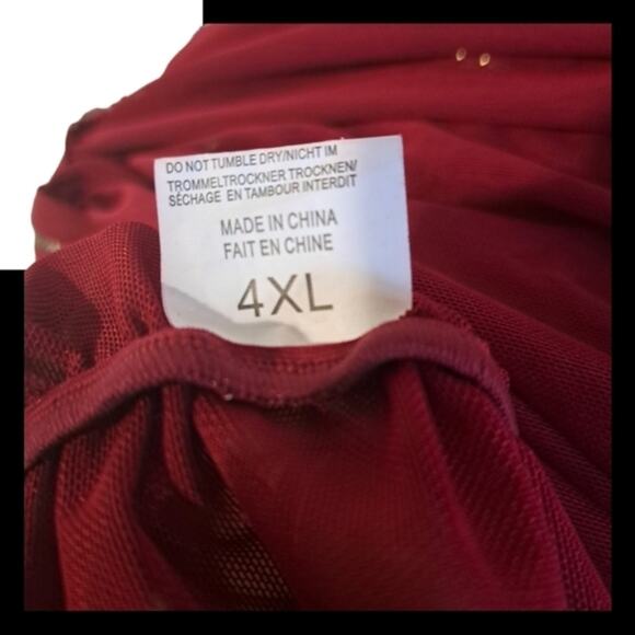 Red slip size 4XL - Picture 3 of 3